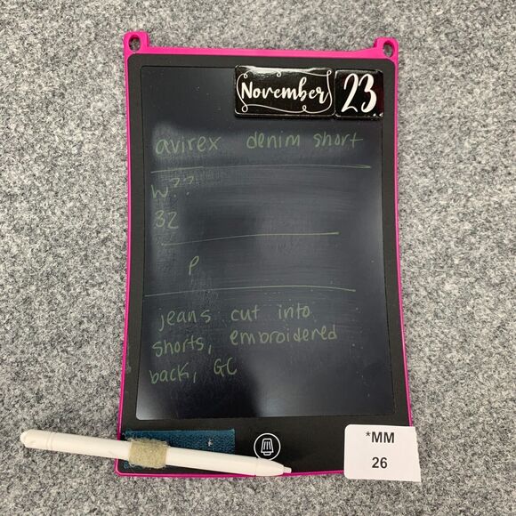 Avirex Jean Short Men 32 Blue Denim Cut Off Cotton Embroidered Back Pocket *READ - Picture 9 of 10